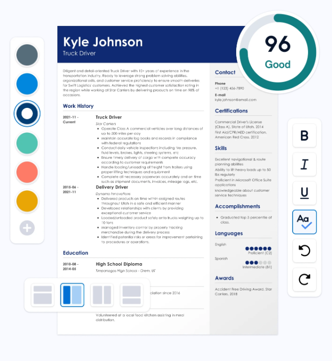 good cv builder Zety